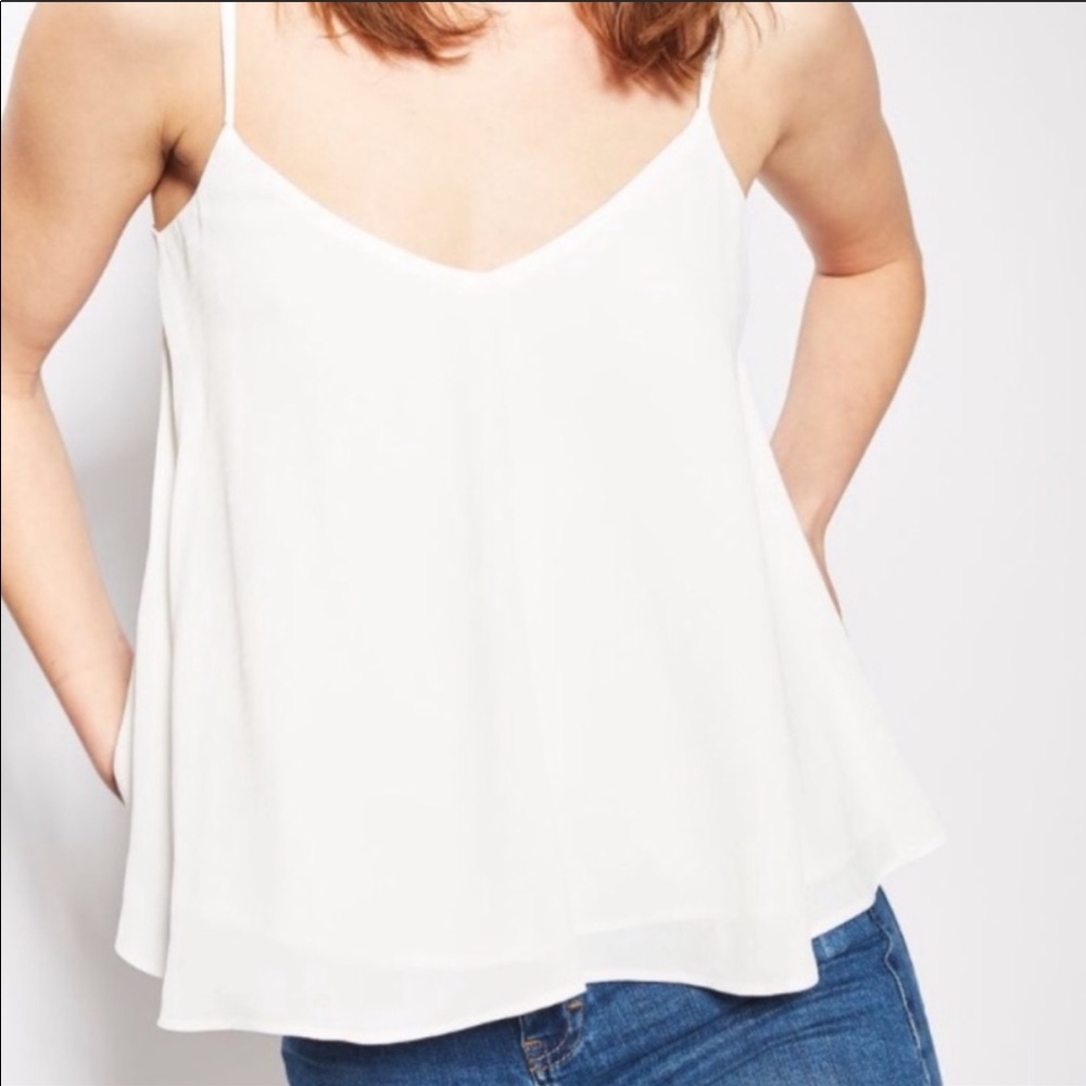 White Topshop Swing Cami